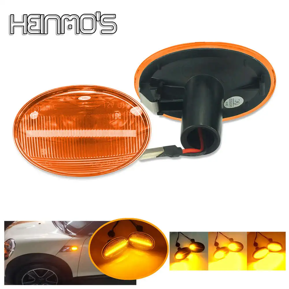 Для Mini Cooper R55 R56 R57 R58 R59 CL-R56-LSM-SM светодиодный, боковой, габаритный фонарь-индикатор для мини-плавного бокового повторителя