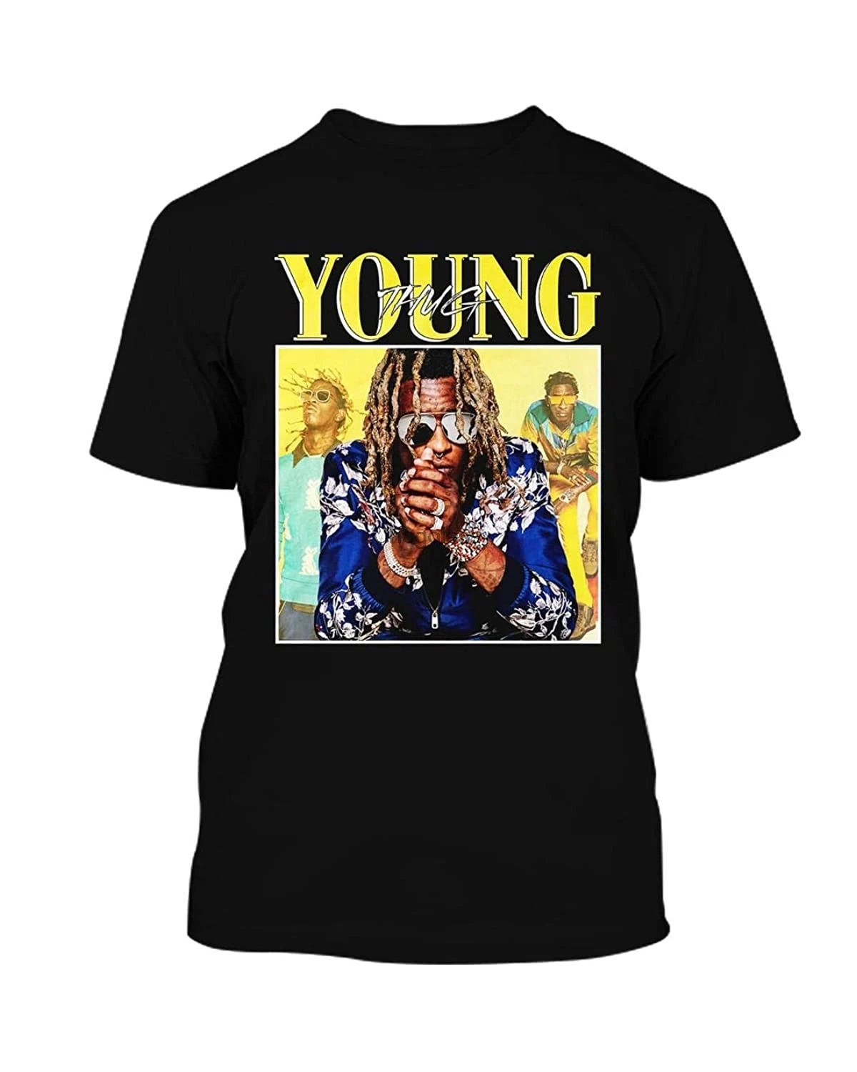 Толстовка с капюшоном Young Thug 68 (1) Черная | Мужская одежда