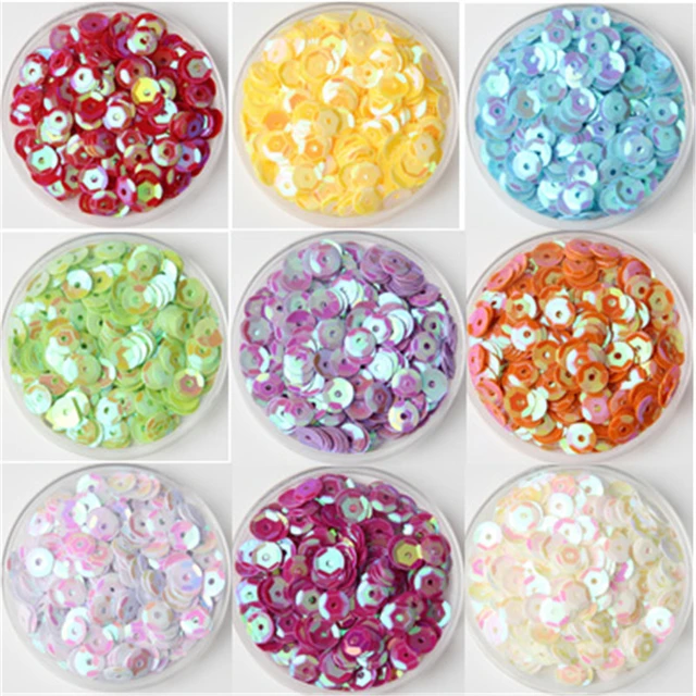 3mm 4mm 5mm 6mm Sequin Flat Round Loose Sequins Crafts Paillette Sewing  Clothes Decoration DIY Accessory Lentejuelas Para Coser - AliExpress