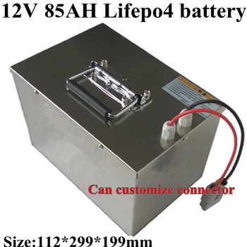 

12V 85Ah 80Ah LiFepo4 Battery Pack Rechargeable for Solar Energy Storage UPS Power Supply RV Caravans Autocaravanas+5A Charger