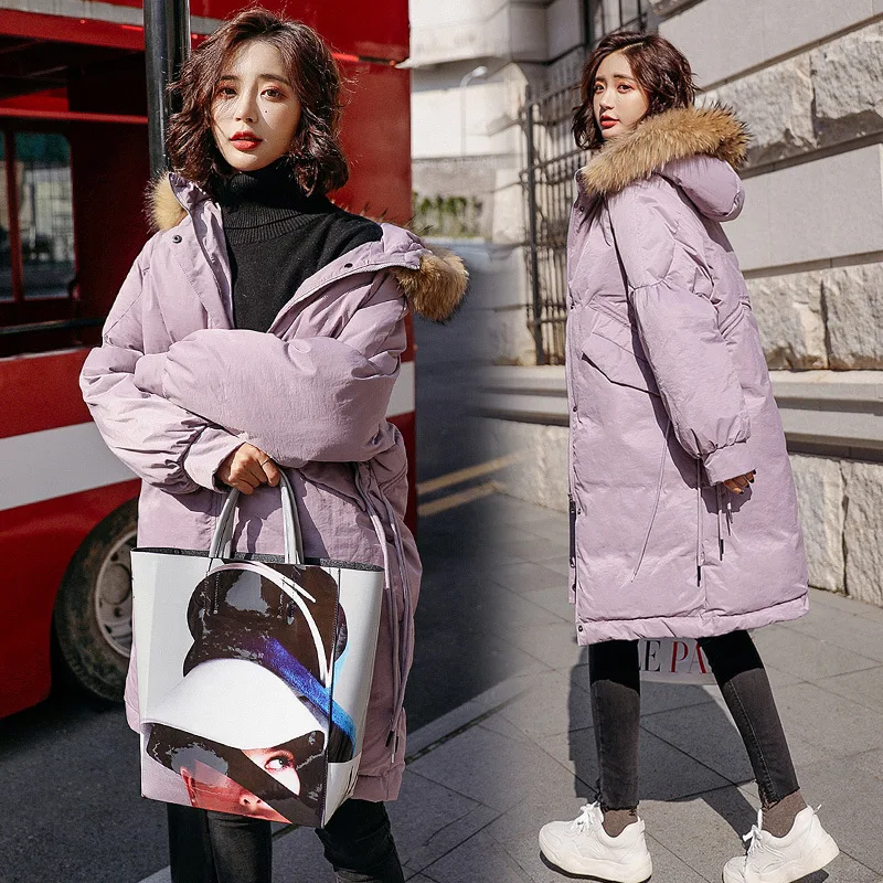 

Cotton-padded Clothes Cotton Coat Thick Solid Color Versatile Casual Cool Elegant 2018 Winter New Style Cotton Coat Fashion Cott