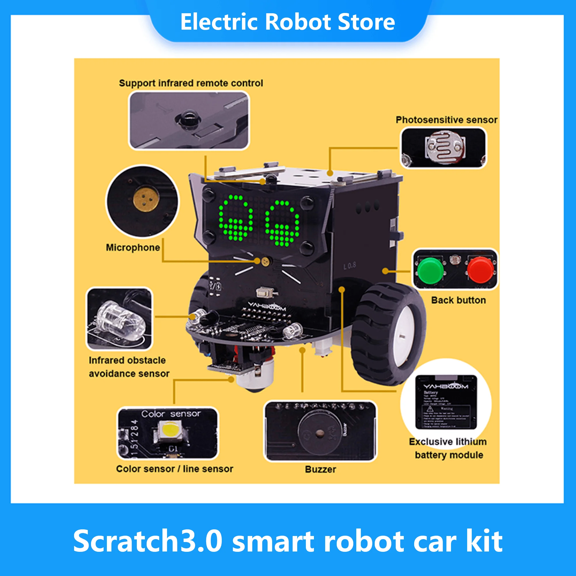 Yahboom α׷ Ŀ  Scratch3.0 arduino ȣȯǴ Ʈ κ ī ŰƮ