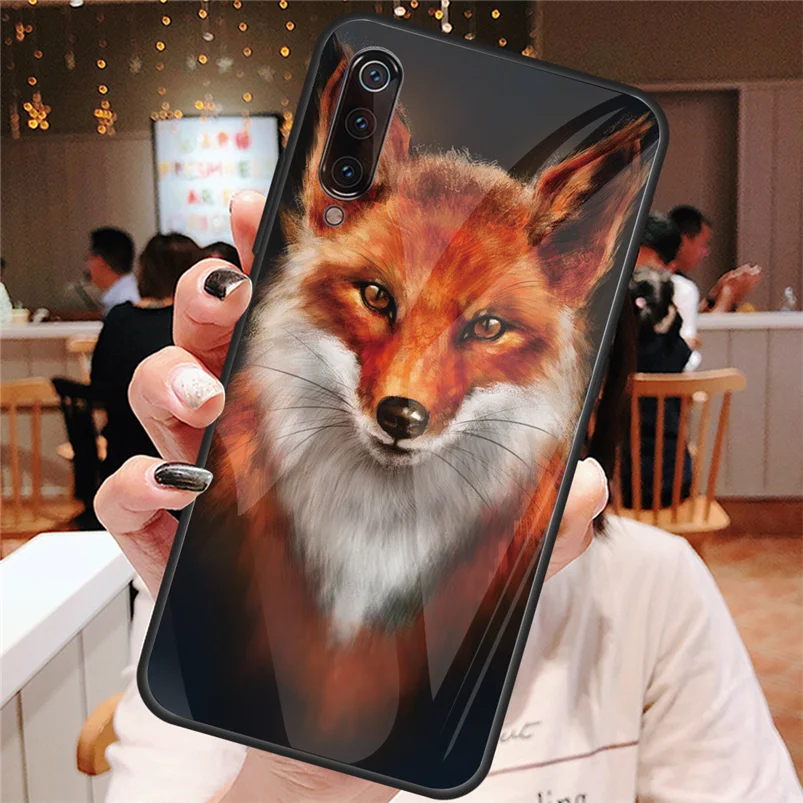 Чехол из закаленного стекла с животными для Xiaomi mi A2 6 8 SE Lite 9 9T F1 mi x 2 2s Max 3 для Red mi Note 4X5 6 7 Pro Plus 6A S2 K20 чехол