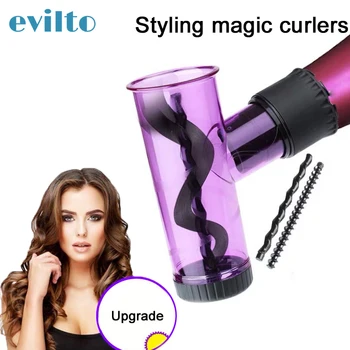

3pcs Curling Iron Multi-function Magic Tornado Roller Hair Lazy Curler Magic Wind with Stick a Screw Hair Curler Styling Tool