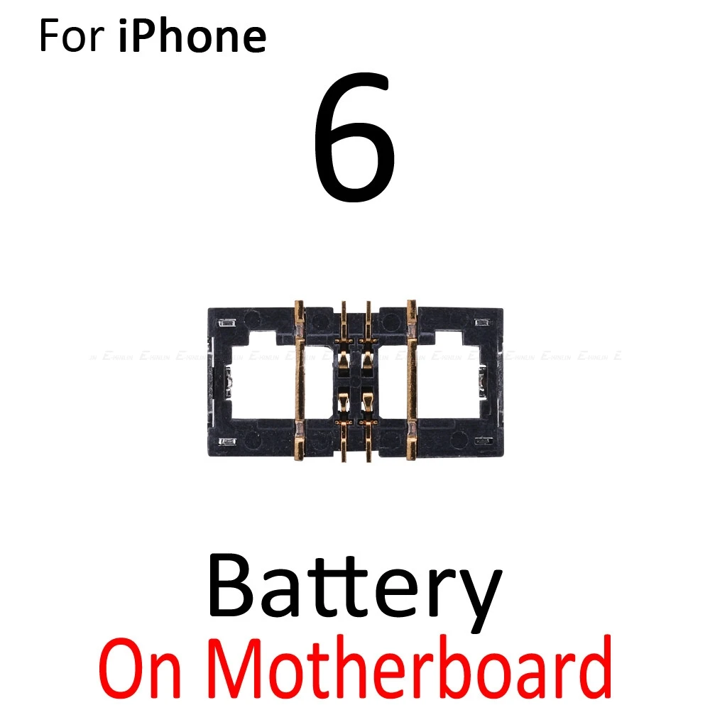 2 шт. разъем для аккумулятора внутренний разъем панели для iPhone 5 5S SE 5C 6 6S Plus держатель батареи Клип на гибкий кабель материнской платы - Цвет: On Board 6