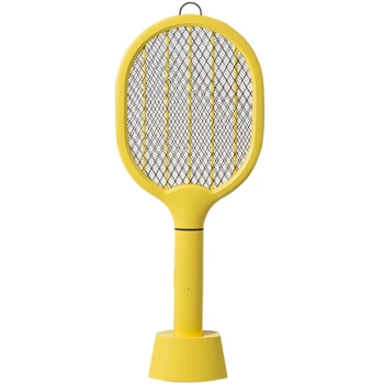 

Electric Mosquito Racket Mug Killer, Fruit Fly Swatter Zap USB Rechargeable Mosquitoes Killer Bug Zapper 4000 Mah