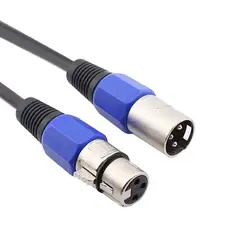 XLR кабель папа-мама M/F аудио кабель для микрофонного микшера TPE материал + OFC медь 1 м 1,8 м 3 м 4,5 м 5 м 6 м 7,6 м 10 м 15 м 20 м