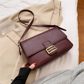 

New Women's Fashion Pu Leather Shoulder Bag Autumn New Trend Large Capacity Handbag Shopping Date Handbag