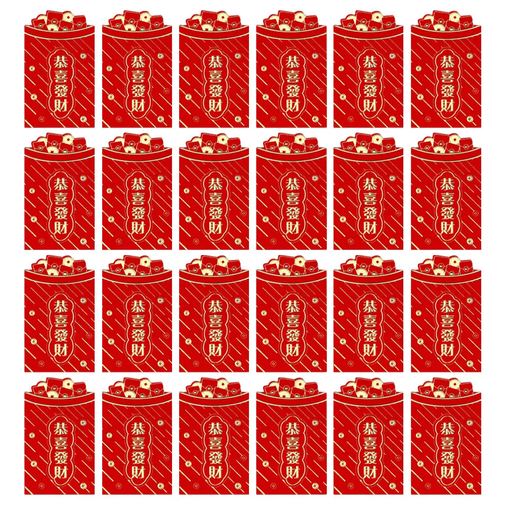 24 шт. китайский год красный конверт для денег год крысы мультяшный пакет для свадебной вечеринки подарок удачная денежная посылка - Цвет: A12