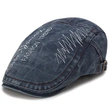 Модные береты с вышивкой шляпа для мужчин хлопок солнцезащитные очки повседневные Duckbill шляпа для мужчин Boina
