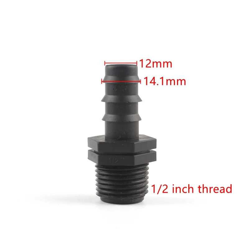16mm 5 шт. 1/2 ''3/4'' Резьбовой Адаптер садовые соединители для воды 4/7 8/11 16 20 мм ПВХ шланг садовый шланг соединитель садовые аксессуары - Цвет: 16mm