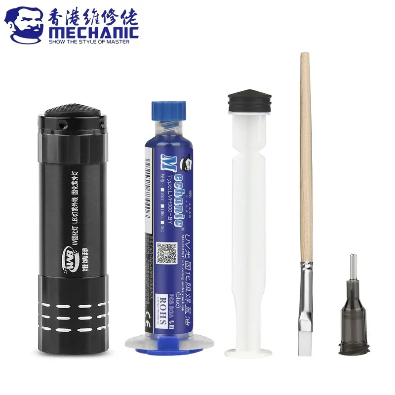 MECHANIC UV Photosensitive Solder Mask Ink BGA PCB Circuit Board Paint Soldering Paste Oil Insulating Prevent Corrosive Arcing - Image 11
