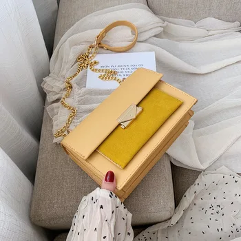

Sand-grinding bag women's new Chaohan version of the hundreds of oblique bag chain fashion single-shoulder bag