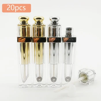 

20pcs 5ml Lip Gloss Tubes Empty Plastic Makeup Reusable Dispenser Bottle Container for Lipstick DIY