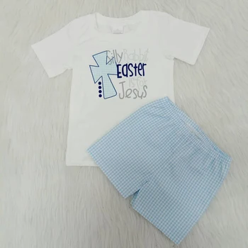 

Toddler Easter Baby Boy Clothes Summer Letter T-shirt & Print Short Pants 2PCS Little Boys Outfit Kids Boys Clothing Sets