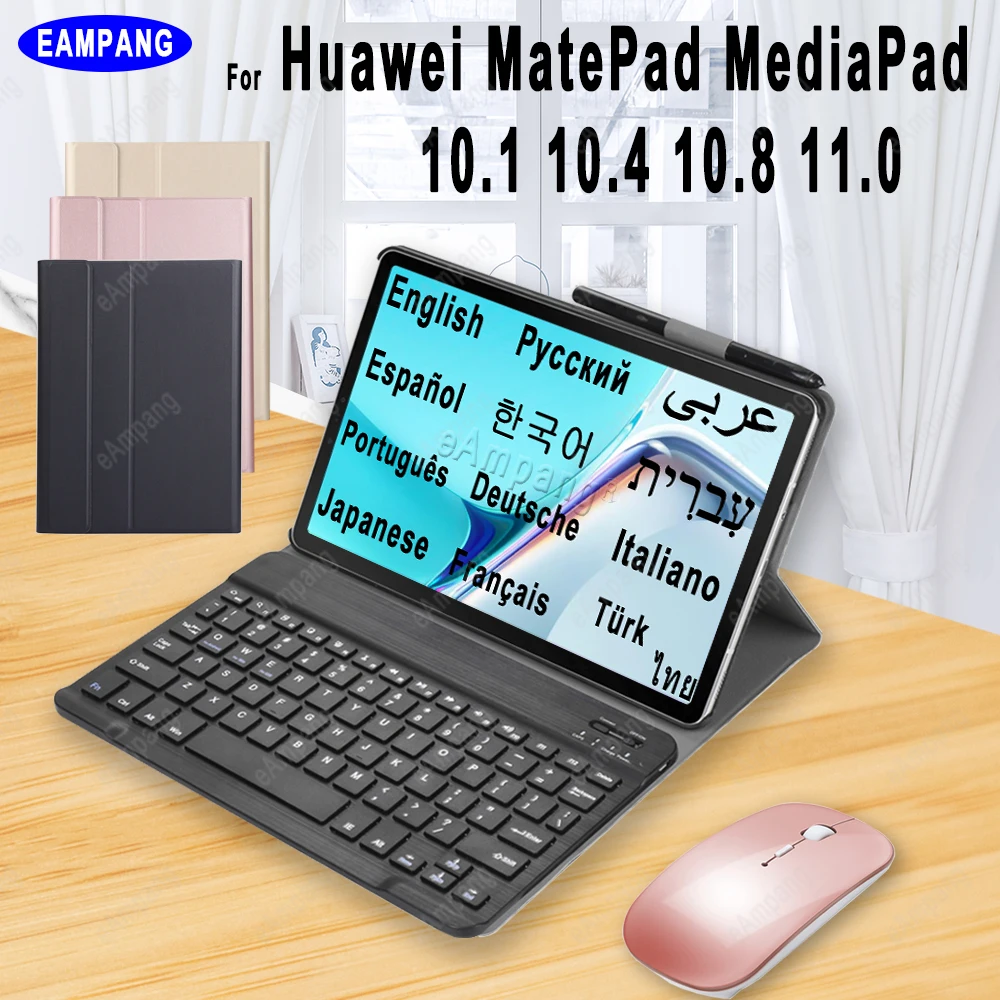 Чехол-клавиатура для Huawei MatePad 11 10 4 Pro 8 T10s T 10s MediaPad T5 M5 1 M6 английский русский
