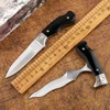 Noire small straight knife hunting knife 440C blade cattle bone handle outdoor tactical defense camping EDC tool knife ► Photo 1/6