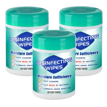 

3pcs Disinfection Wipes 80 Sheets Bag Portable 75 Alcohol Wipes 5ml Portable Tissue Non-woven Fabric Travel Wipes Towels