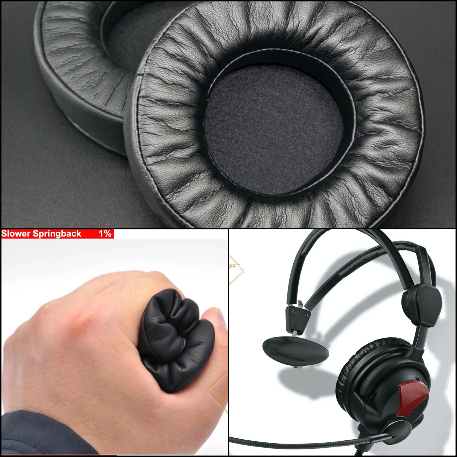 Super Grosso Macio Memória Espuma Almofadas de Ouvido Almofada para Sennheiser Hmec26 Hmd26 Hme26 Hmdc26 Fone Ouvido