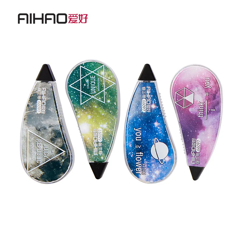 

Aihao Stationery 66097 Star Correction Tape Corretion Pen/fluid a Set of 4 PCs
