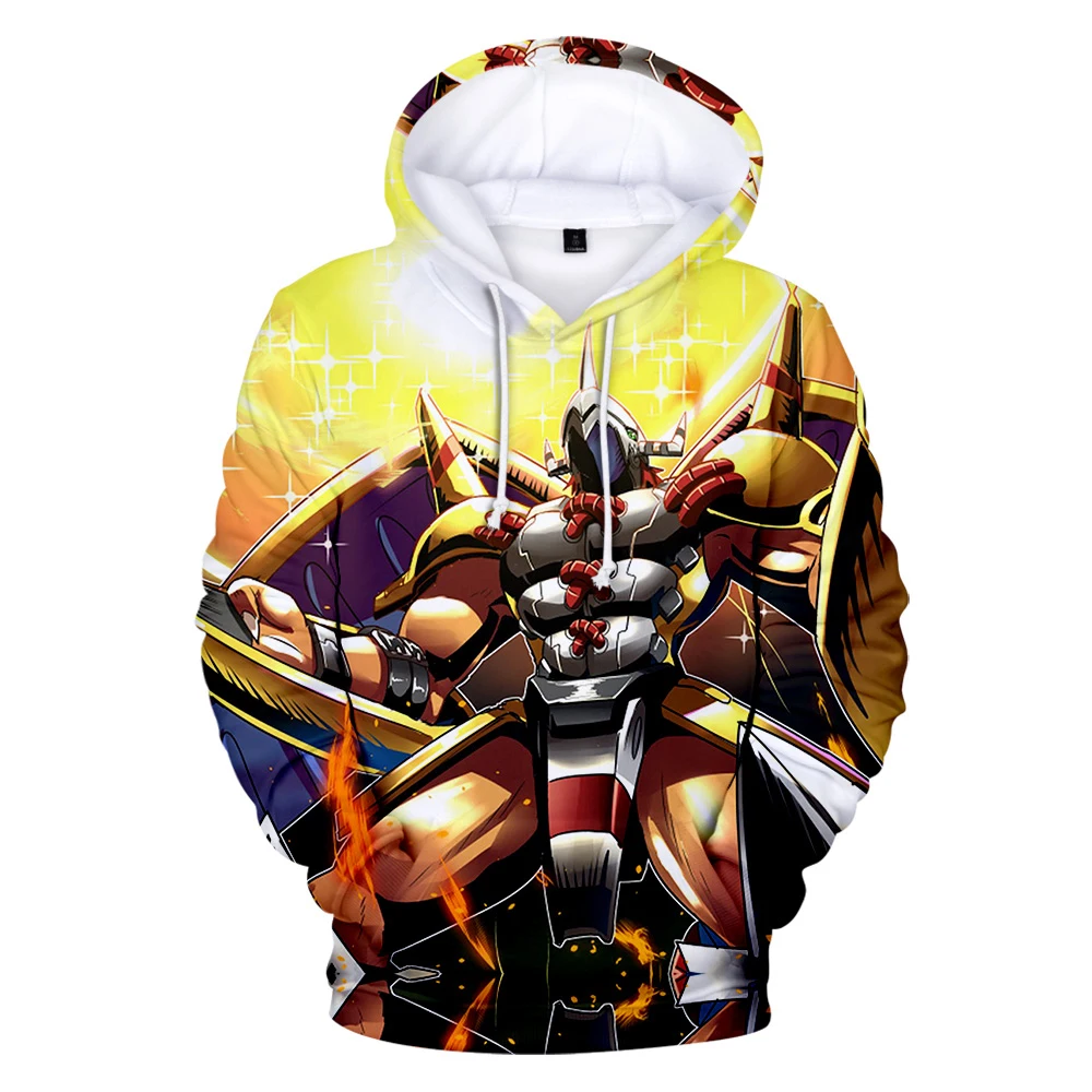 Anime Digimon Adventure Wargreymon 3D Felpe Con Cappuccio Felpe Uomo/Donna Casual Manica Lunga Autunno Inverno Digimon Adventure Tops