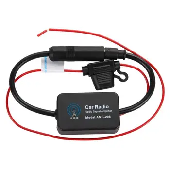 

VODOOL FM 88-108MHz Car Antenna Signal Amp Booster Radio Amplifier automotive and Car Electronics Automobil Black Car Accessory