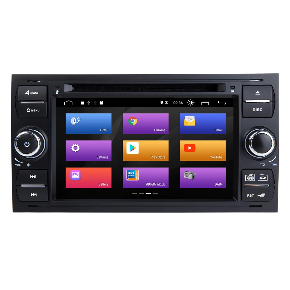 Android 9,0 2 din автомагнитола gps DVD для Ford Focus 2 Ford Fiesta Mondeo 4 C-Max S-Max Fusion Transit Kuga мультимедийная навигация