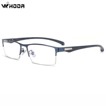 Титановый сплав+ TR90 мужские деловые очки, квадратные мужские оправы для оптических очков для близорукости, дальнозоркости