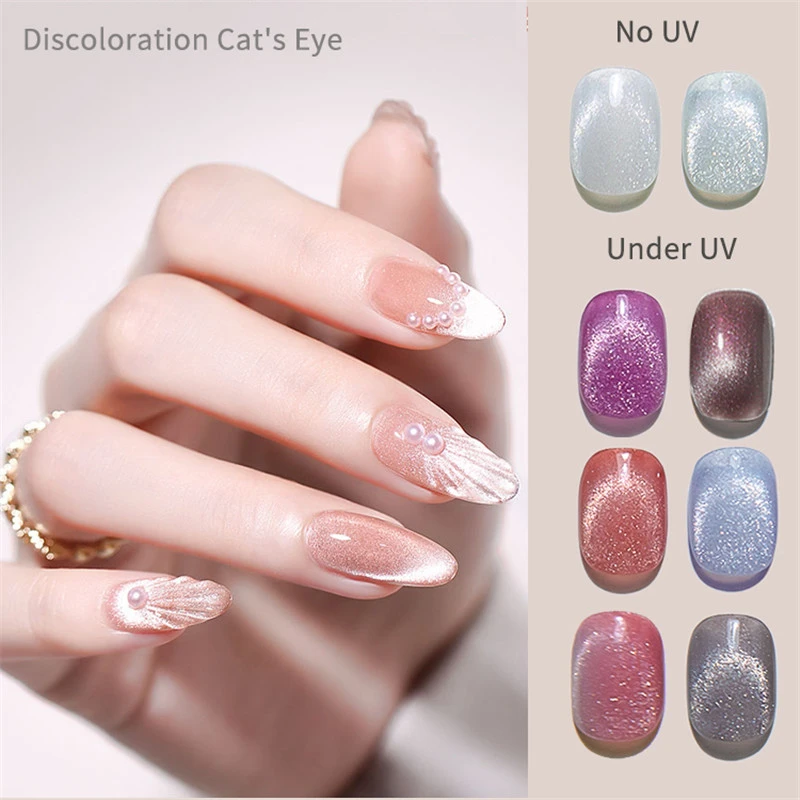 Skvp 半永久的なキャッツアイマニキュア ネイルアート用ジェル ラッカー 変色 光の変化 Nail Gel Aliexpress