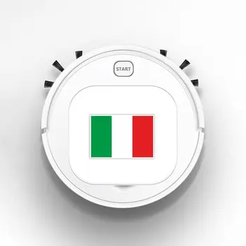 

Auto USB Sweeping 1800Pa Multifunction Smart Robot Vacuum Cleaner Dry Wet Floor Cleaner Reflective Italy Flag Creative