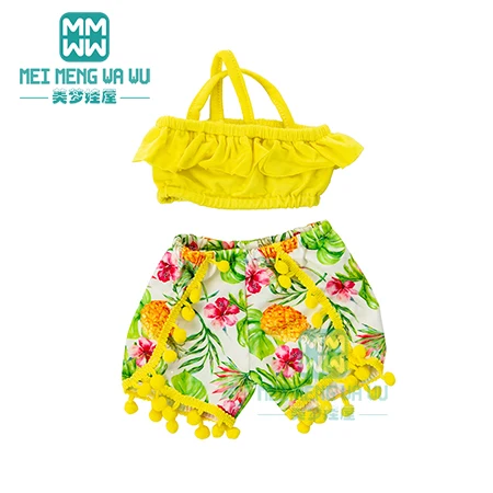 M---444---A Модная Одежда для кукол 43 см, игрушки для новорожденных, аксессуары для кукол и американская кукла, костюм единорога, купальник, детская обувь для куклы - Цвет: M---444---A
