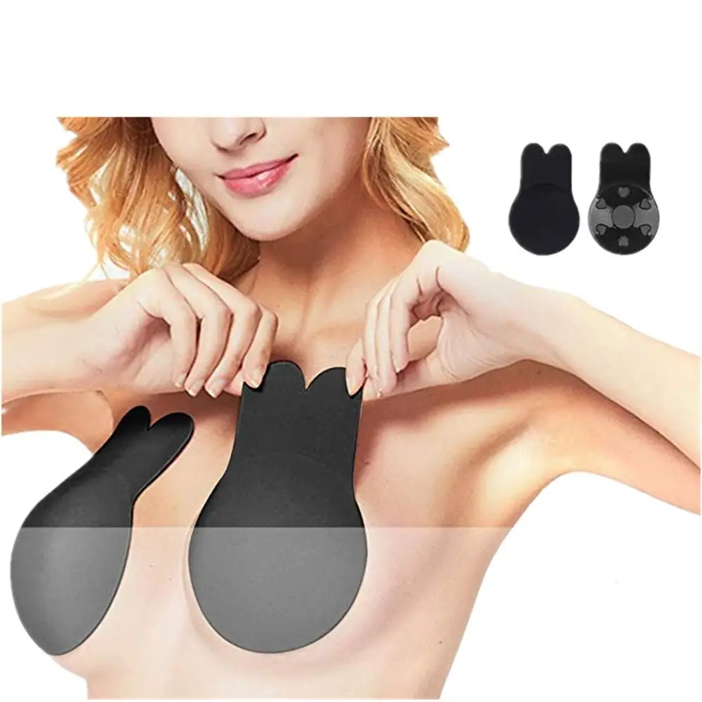 

New 1 Pair Breast Lift Tape Sexy Cup Push Up Bra Invisible Silicone Breast Pads Breathable Nipple Cover Intimates Bras For Women