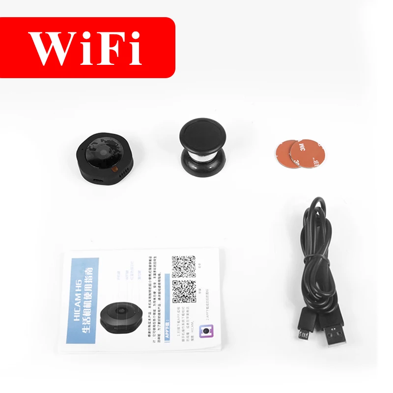 Black-H6 Wifi H6 DV/Wifi мини-камера Espia, камера безопасности, экшн-видеокамера, портативная, ночное видение, IP, микро камера, маленькая, тело, беспроводная камера - Цвет: Black-H6 Wifi