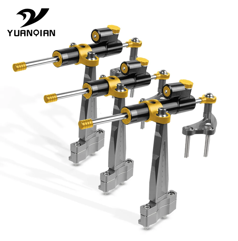

A Set CNC Aluminum Adjustable Motorcycles Steering Stabilize Damper Bracket Mount Kit Accessories FOR HONDA CB 650 F CB650F