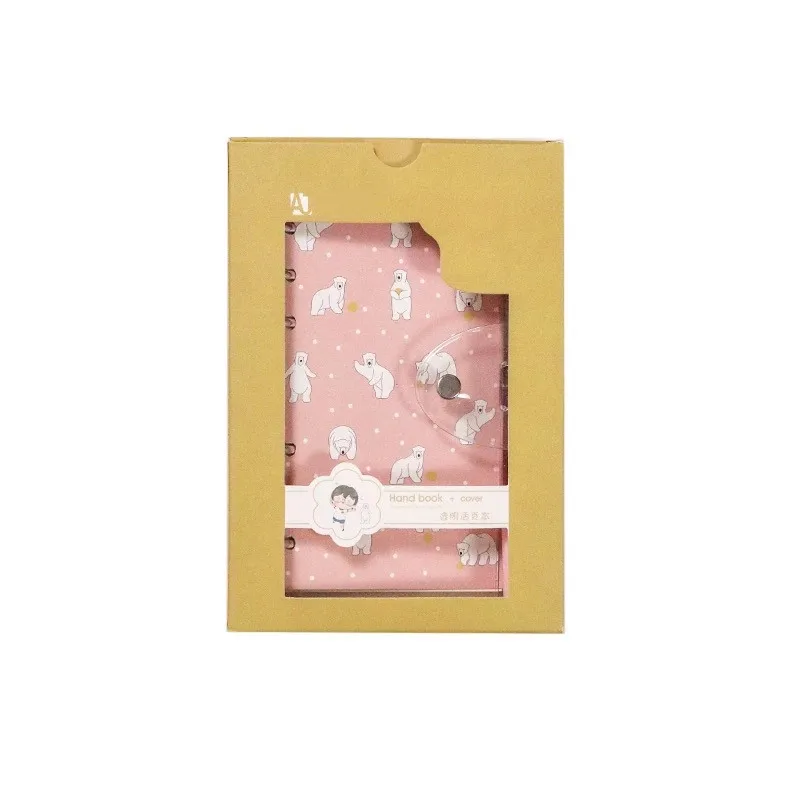 Bear pink Sharkbang Kawaii A6 Дневник с отрывными листами блокнот Bullet Journal еженедельная ежемесячная записная книжка планировщик дневник эскиз канцелярские принадлежности - Цвет: Bear pink
