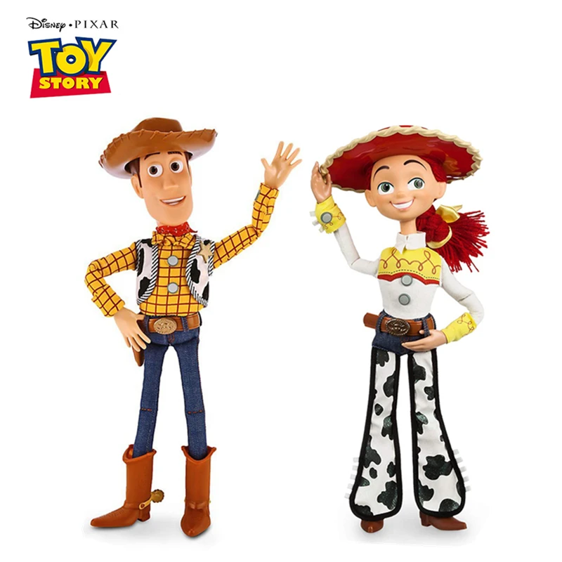 40 см disney Pixar Toy Story 3 4 говорящие Вуди и Джесси фигурки ткань модель тела кукла Ограниченная Коллекция игрушки для детей, подарки