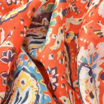 

платок женский orange hijab scarf women autumn winter long fashion print scarf Echarpe Foulards Snood Muslim Hijab Sjaal