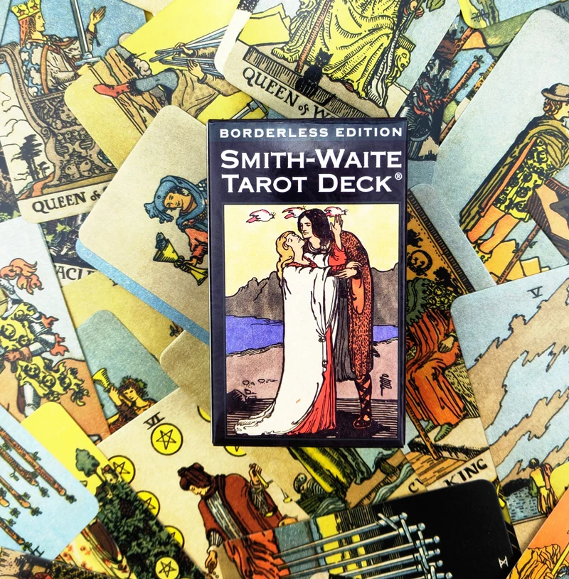 Full English Borderless Edition Smith-Waite Tarot Cards Game Smith Waite Board 78 cards/set | Спорт и развлечения