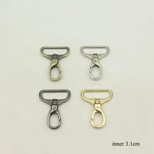 

5pcs 31mm Wide Metal Leather Buckles for Bag Strap 1.2 inch Swivel Clasp Lobster Keychain Clip Buckle Trigger Snap DIY Hardware