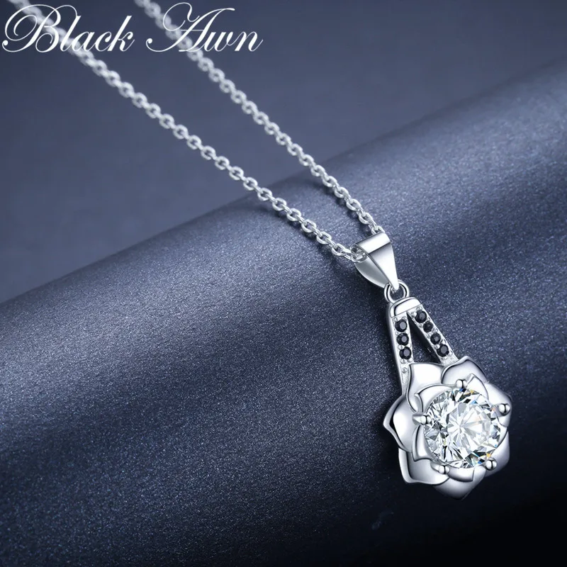 Silver Color Necklace Design Jewelry Trendy Engagement Necklaces for Women Wedding Pendants K056 silver necklace charms pendant necklace silver necklace silver pendant