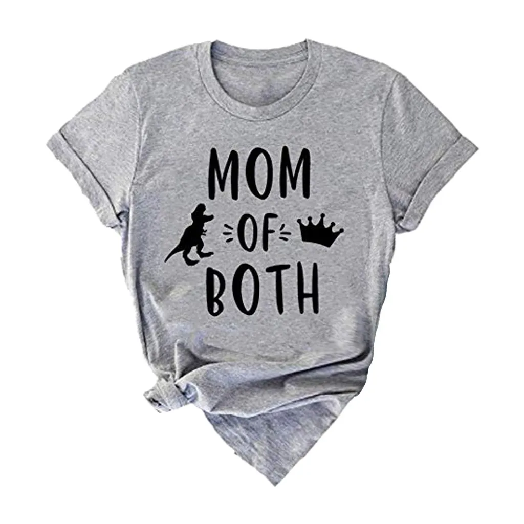 Футболка женская с принтом Мама обоих и коротким рукавом|Футболки| |