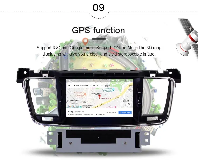 Cheap JDASTON Android 9.0 Car DVD Player For PEUGEOT 508 Stereo GPS Navigation multimedia Player 1 Din Car Radio Steer Wheel Control 9