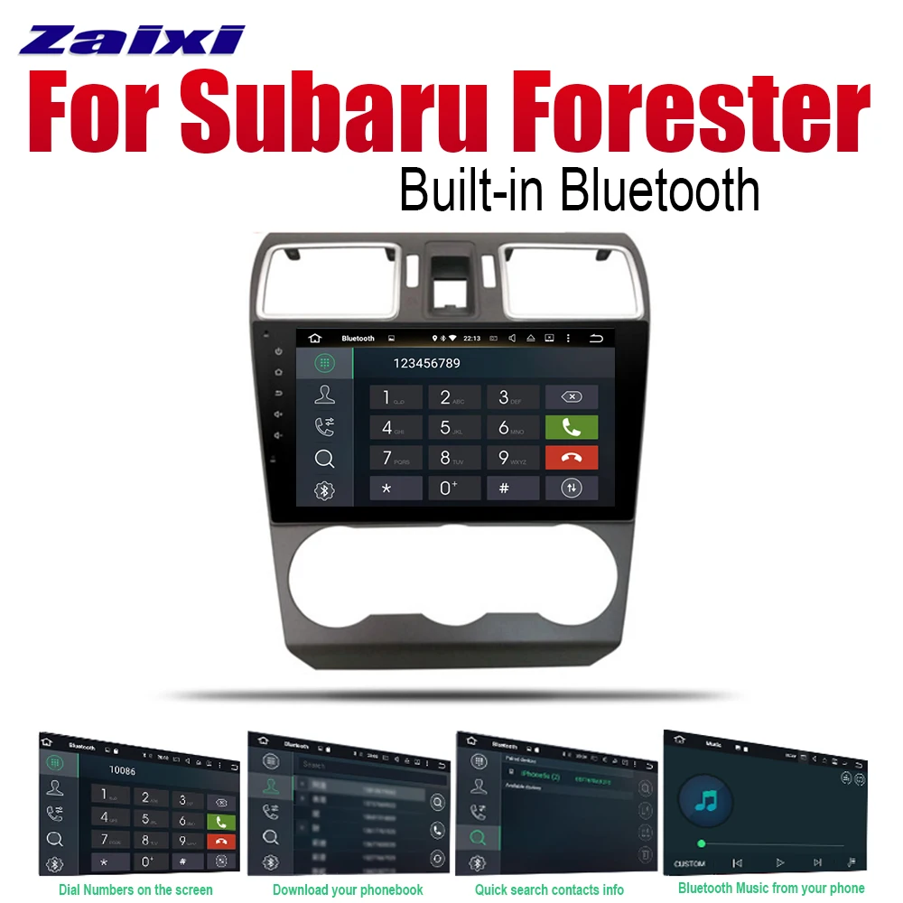 ZaiXi Android Автомагнитола Стерео gps навигация для Subaru Forester~ Bluetooth wifi 2din автомобильное радио стерео Мультимедиа