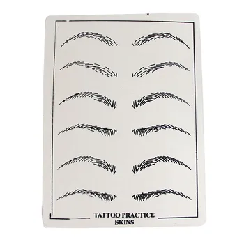 

10PCS/Lot Eyebrows Tattoo Practice Skins Synthetic Permanent Training Tattoo Accesories For Beginners Tools Supply