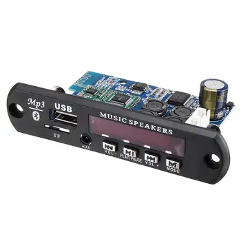 

TDA7492P 25W+25W MP3 Decoder Module bluetooth Power Amplifier Board WAV APE Lossless Stereo Audio Support USB TF Card AUX