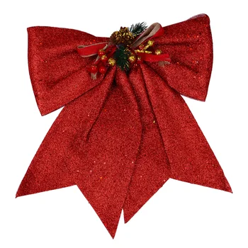 

1Pc Christmas Bow-knot Pendant Ornament Xmas Adornment Hanging Pendant