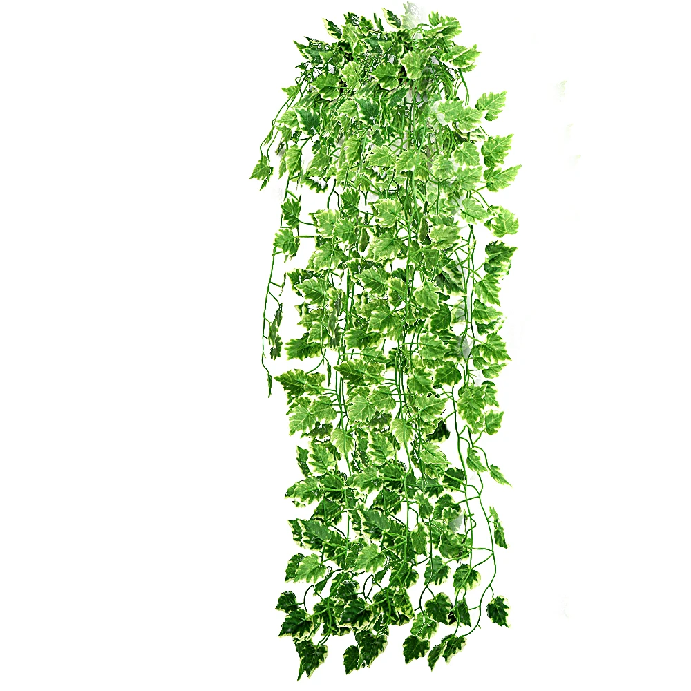 Популярный Домашний Декор зеленое растение Плющ лист искусственный цветок пластиковая гирлянда лоза Искусственные цветы стена