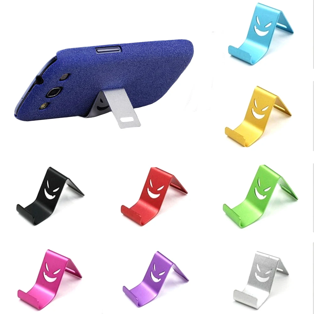

1PC Mini Smile Metal Cell Phone Holder Universal Phone Stander Random Color Devil Smiley for Xiaomi Redmi for iPhone XS Max XR