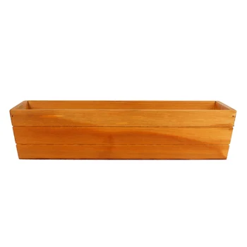 

Retro Succulent Container Wooden Plants Container Box Rectangular Flower Pot