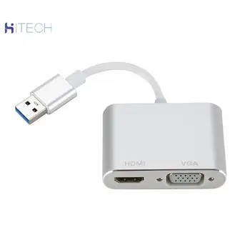 

USB3.0 TO HDMI VGA supports the same screen display one point two USB3.0 to adapter cable